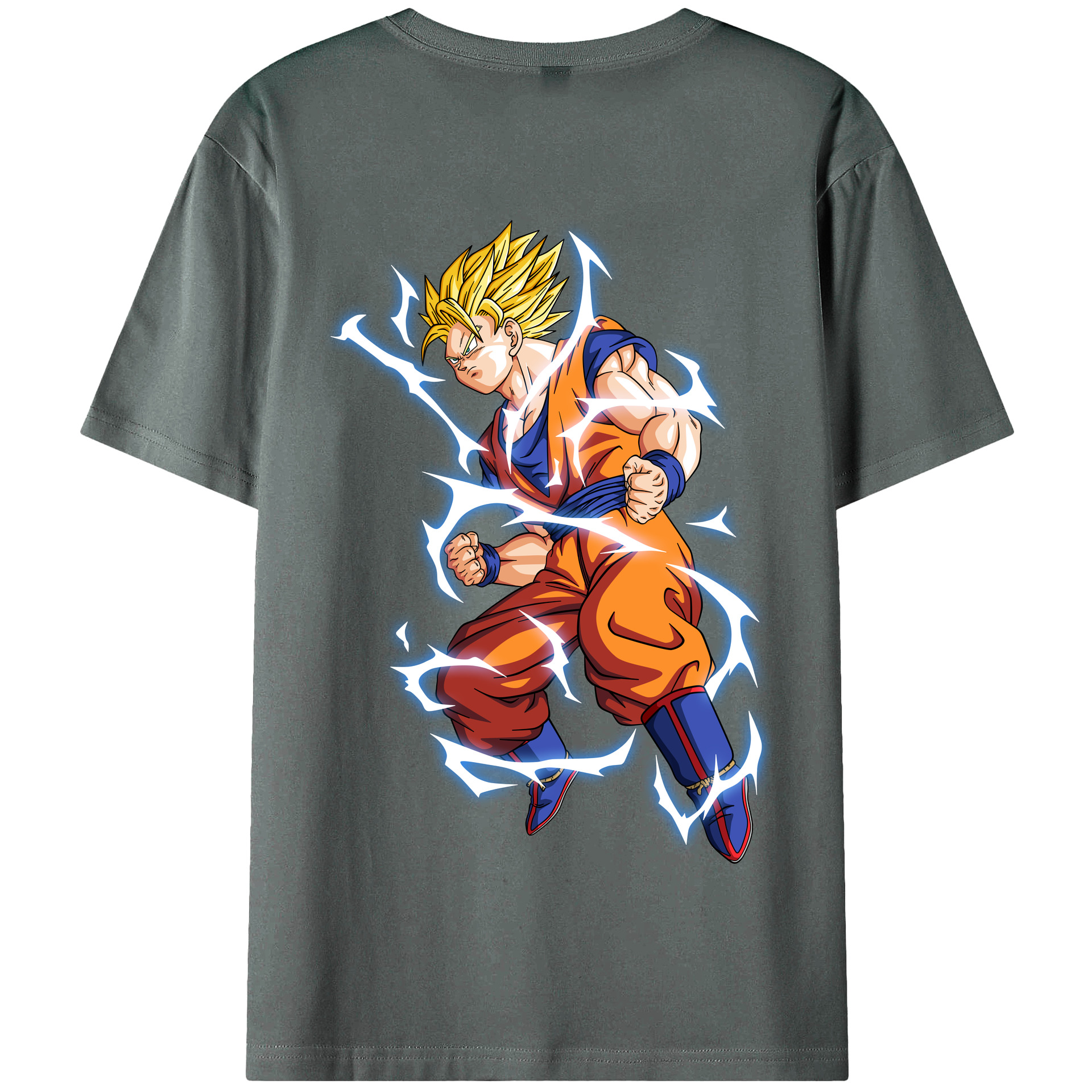 （画像用） ドラゴンボール 孫悟空（そん ごくう）Son Goku カカロット DRAGON BALL Kakarotto 綿100％半袖Tシャツ（背面プリント）